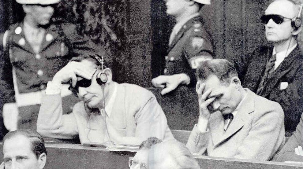 Nuremberg Trial sentencing photograph