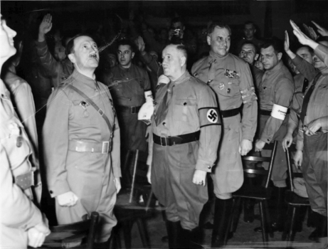 Ulrich Graf and Hitler at party rally