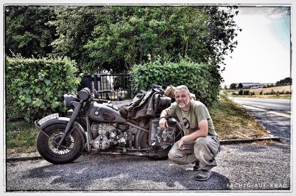 German Paratrooper BMW Motorbike