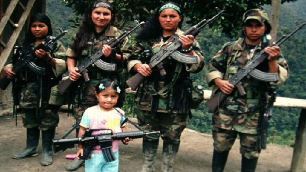 FARC Women black hawk helicopter